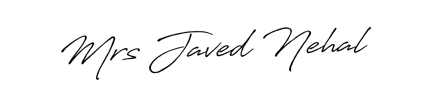 See photos of Mrs Javed Nehal official signature by Spectra . Check more albums & portfolios. Read reviews & check more about Antro_Vectra_Bolder font. Mrs Javed Nehal signature style 7 images and pictures png