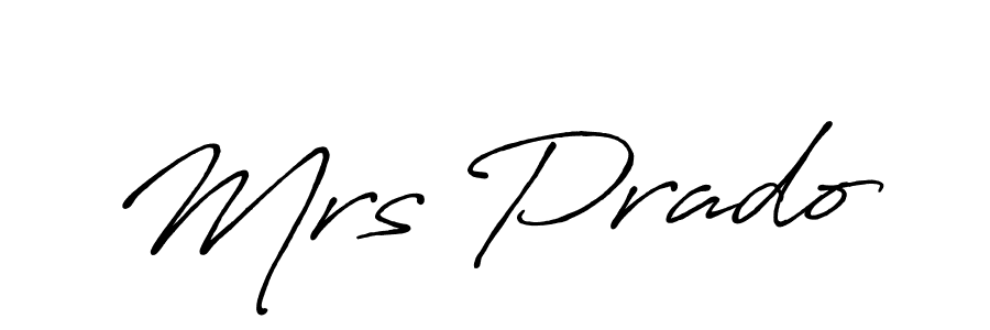 Similarly Antro_Vectra_Bolder is the best handwritten signature design. Signature creator online .You can use it as an online autograph creator for name Mrs Prado. Mrs Prado signature style 7 images and pictures png