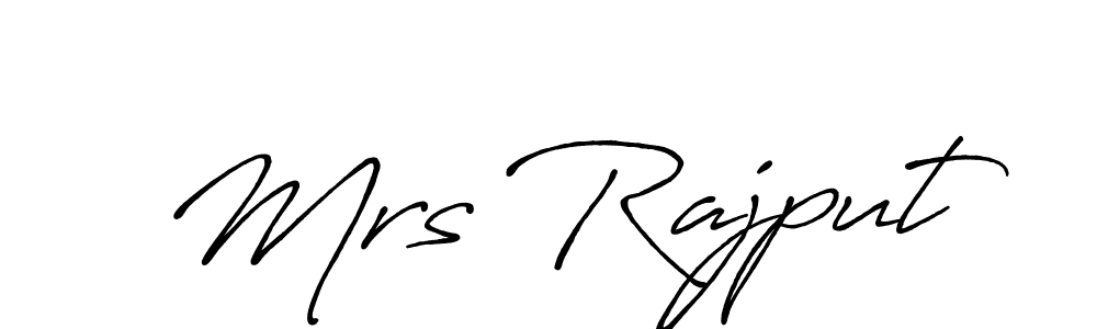 Use a signature maker to create a handwritten signature online. With this signature software, you can design (Antro_Vectra_Bolder) your own signature for name Mrs Rajput. Mrs Rajput signature style 7 images and pictures png