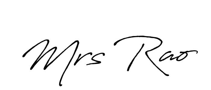 It looks lik you need a new signature style for name Mrs Rao. Design unique handwritten (Antro_Vectra_Bolder) signature with our free signature maker in just a few clicks. Mrs Rao signature style 7 images and pictures png