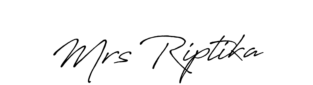 How to make Mrs Riptika signature? Antro_Vectra_Bolder is a professional autograph style. Create handwritten signature for Mrs Riptika name. Mrs Riptika signature style 7 images and pictures png