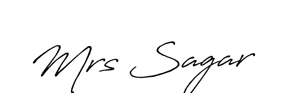 How to Draw Mrs Sagar signature style? Antro_Vectra_Bolder is a latest design signature styles for name Mrs Sagar. Mrs Sagar signature style 7 images and pictures png