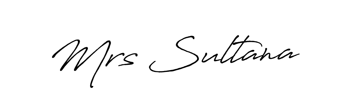 Best and Professional Signature Style for Mrs Sultana. Antro_Vectra_Bolder Best Signature Style Collection. Mrs Sultana signature style 7 images and pictures png