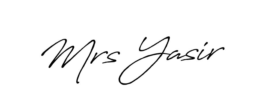 Make a short Mrs Yasir signature style. Manage your documents anywhere anytime using Antro_Vectra_Bolder. Create and add eSignatures, submit forms, share and send files easily. Mrs Yasir signature style 7 images and pictures png