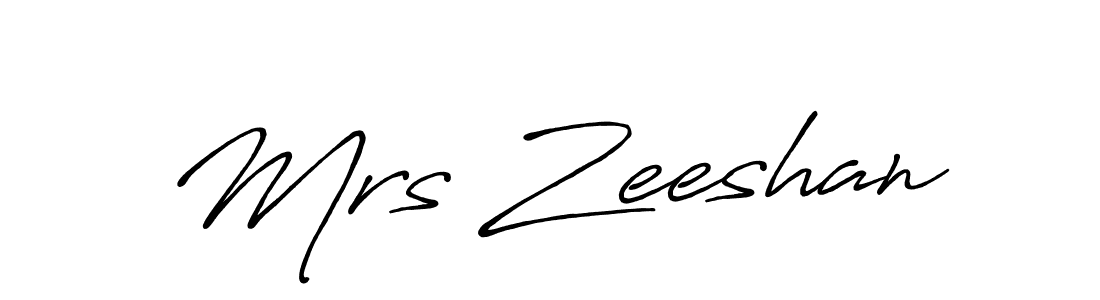 Once you've used our free online signature maker to create your best signature Antro_Vectra_Bolder style, it's time to enjoy all of the benefits that Mrs Zeeshan name signing documents. Mrs Zeeshan signature style 7 images and pictures png