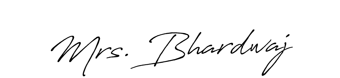 Also You can easily find your signature by using the search form. We will create Mrs. Bhardwaj name handwritten signature images for you free of cost using Antro_Vectra_Bolder sign style. Mrs. Bhardwaj signature style 7 images and pictures png