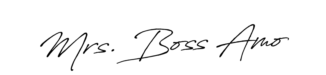 You can use this online signature creator to create a handwritten signature for the name Mrs. Boss Amo. This is the best online autograph maker. Mrs. Boss Amo signature style 7 images and pictures png