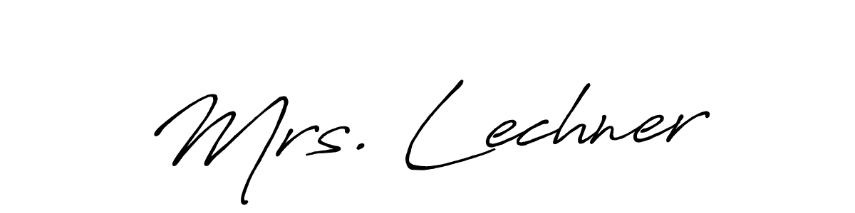 It looks lik you need a new signature style for name Mrs. Lechner. Design unique handwritten (Antro_Vectra_Bolder) signature with our free signature maker in just a few clicks. Mrs. Lechner signature style 7 images and pictures png