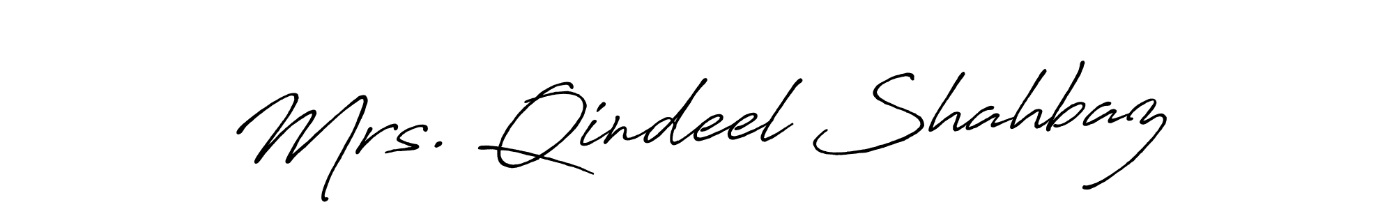 This is the best signature style for the Mrs. Qindeel Shahbaz name. Also you like these signature font (Antro_Vectra_Bolder). Mix name signature. Mrs. Qindeel Shahbaz signature style 7 images and pictures png