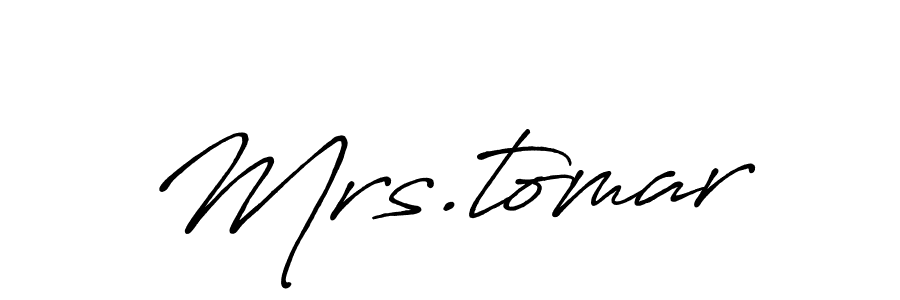 Make a beautiful signature design for name Mrs.tomar. With this signature (Antro_Vectra_Bolder) style, you can create a handwritten signature for free. Mrs.tomar signature style 7 images and pictures png