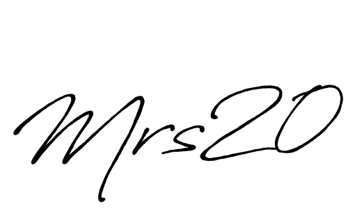 It looks lik you need a new signature style for name Mrs20. Design unique handwritten (Antro_Vectra_Bolder) signature with our free signature maker in just a few clicks. Mrs20 signature style 7 images and pictures png