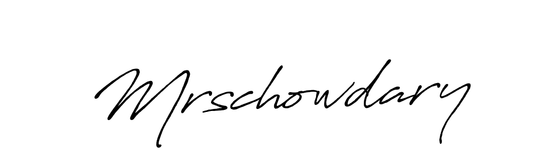 Also You can easily find your signature by using the search form. We will create Mrschowdary name handwritten signature images for you free of cost using Antro_Vectra_Bolder sign style. Mrschowdary signature style 7 images and pictures png