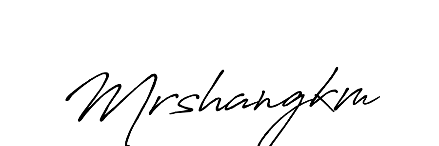 Antro_Vectra_Bolder is a professional signature style that is perfect for those who want to add a touch of class to their signature. It is also a great choice for those who want to make their signature more unique. Get Mrshangkm name to fancy signature for free. Mrshangkm signature style 7 images and pictures png