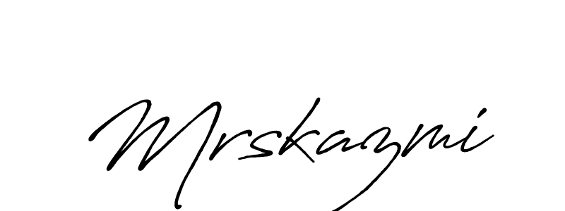 How to make Mrskazmi signature? Antro_Vectra_Bolder is a professional autograph style. Create handwritten signature for Mrskazmi name. Mrskazmi signature style 7 images and pictures png