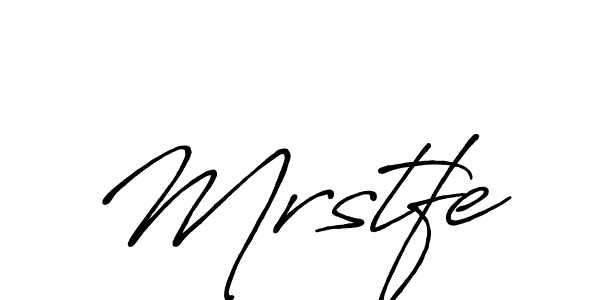 Use a signature maker to create a handwritten signature online. With this signature software, you can design (Antro_Vectra_Bolder) your own signature for name Mrstfe. Mrstfe signature style 7 images and pictures png