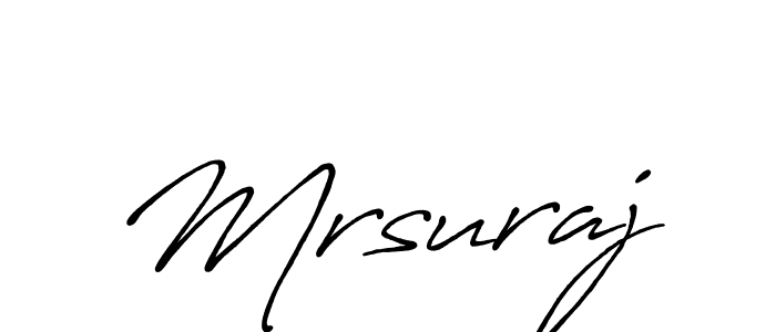 You should practise on your own different ways (Antro_Vectra_Bolder) to write your name (Mrsuraj) in signature. don't let someone else do it for you. Mrsuraj signature style 7 images and pictures png