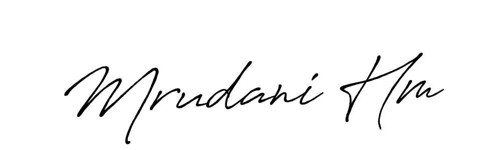 It looks lik you need a new signature style for name Mrudani Hm. Design unique handwritten (Antro_Vectra_Bolder) signature with our free signature maker in just a few clicks. Mrudani Hm signature style 7 images and pictures png