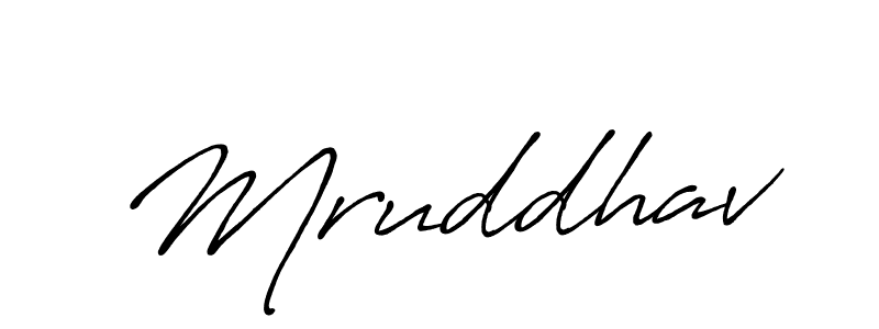 Also You can easily find your signature by using the search form. We will create Mruddhav name handwritten signature images for you free of cost using Antro_Vectra_Bolder sign style. Mruddhav signature style 7 images and pictures png