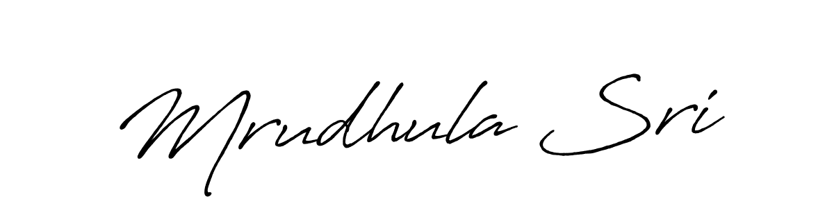 Make a short Mrudhula Sri signature style. Manage your documents anywhere anytime using Antro_Vectra_Bolder. Create and add eSignatures, submit forms, share and send files easily. Mrudhula Sri signature style 7 images and pictures png