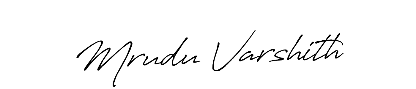 Also You can easily find your signature by using the search form. We will create Mrudu Varshith name handwritten signature images for you free of cost using Antro_Vectra_Bolder sign style. Mrudu Varshith signature style 7 images and pictures png