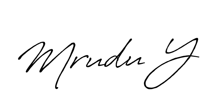 Once you've used our free online signature maker to create your best signature Antro_Vectra_Bolder style, it's time to enjoy all of the benefits that Mrudu Y name signing documents. Mrudu Y signature style 7 images and pictures png