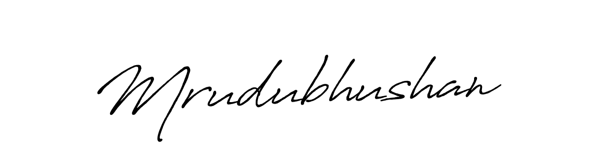 Design your own signature with our free online signature maker. With this signature software, you can create a handwritten (Antro_Vectra_Bolder) signature for name Mrudubhushan. Mrudubhushan signature style 7 images and pictures png