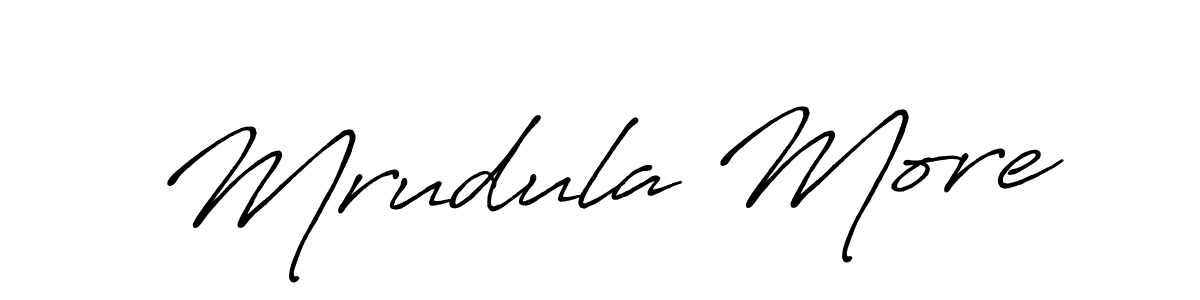 The best way (Antro_Vectra_Bolder) to make a short signature is to pick only two or three words in your name. The name Mrudula More include a total of six letters. For converting this name. Mrudula More signature style 7 images and pictures png