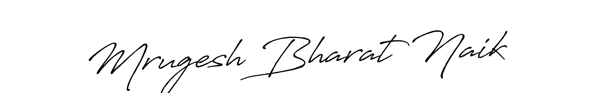 Design your own signature with our free online signature maker. With this signature software, you can create a handwritten (Antro_Vectra_Bolder) signature for name Mrugesh Bharat Naik. Mrugesh Bharat Naik signature style 7 images and pictures png