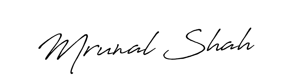 How to Draw Mrunal Shah signature style? Antro_Vectra_Bolder is a latest design signature styles for name Mrunal Shah. Mrunal Shah signature style 7 images and pictures png