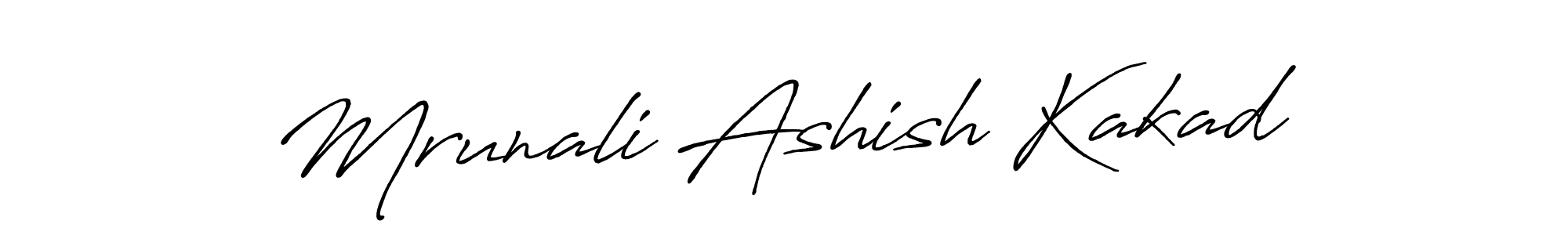Design your own signature with our free online signature maker. With this signature software, you can create a handwritten (Antro_Vectra_Bolder) signature for name Mrunali Ashish Kakad. Mrunali Ashish Kakad signature style 7 images and pictures png