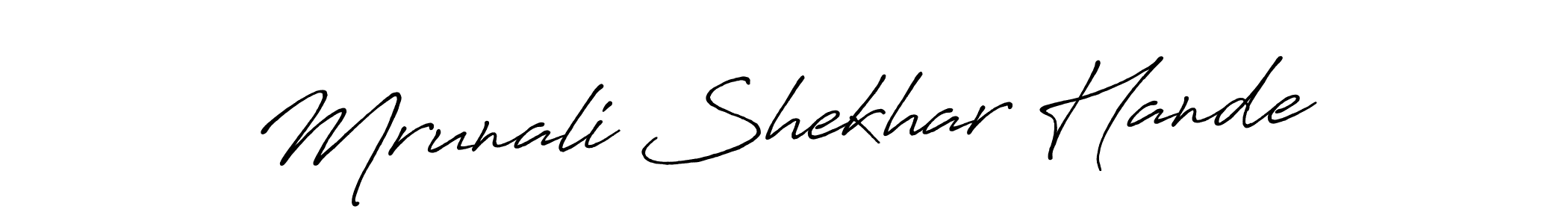 Make a short Mrunali Shekhar Hande signature style. Manage your documents anywhere anytime using Antro_Vectra_Bolder. Create and add eSignatures, submit forms, share and send files easily. Mrunali Shekhar Hande signature style 7 images and pictures png