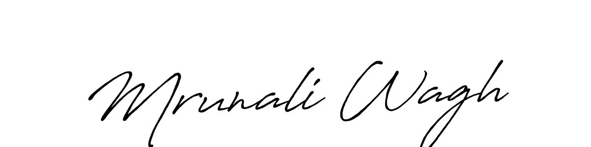 Antro_Vectra_Bolder is a professional signature style that is perfect for those who want to add a touch of class to their signature. It is also a great choice for those who want to make their signature more unique. Get Mrunali Wagh name to fancy signature for free. Mrunali Wagh signature style 7 images and pictures png