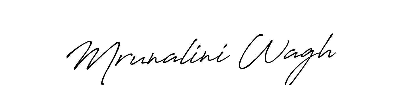 Antro_Vectra_Bolder is a professional signature style that is perfect for those who want to add a touch of class to their signature. It is also a great choice for those who want to make their signature more unique. Get Mrunalini Wagh name to fancy signature for free. Mrunalini Wagh signature style 7 images and pictures png