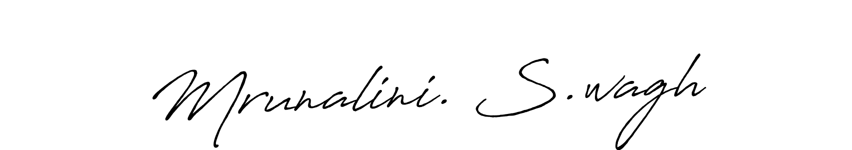 Mrunalini. S.wagh stylish signature style. Best Handwritten Sign (Antro_Vectra_Bolder) for my name. Handwritten Signature Collection Ideas for my name Mrunalini. S.wagh. Mrunalini. S.wagh signature style 7 images and pictures png