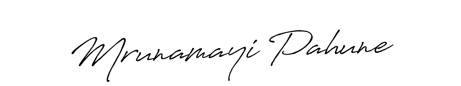 Make a beautiful signature design for name Mrunamayi Pahune. Use this online signature maker to create a handwritten signature for free. Mrunamayi Pahune signature style 7 images and pictures png