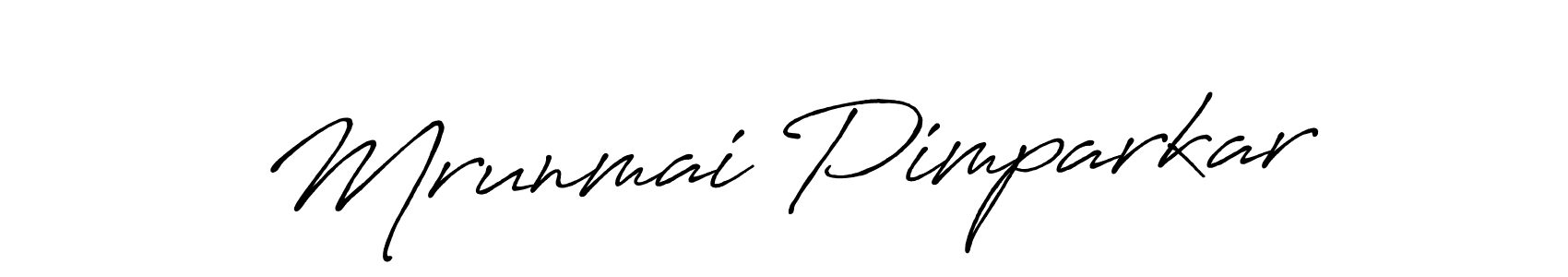 Also we have Mrunmai Pimparkar name is the best signature style. Create professional handwritten signature collection using Antro_Vectra_Bolder autograph style. Mrunmai Pimparkar signature style 7 images and pictures png