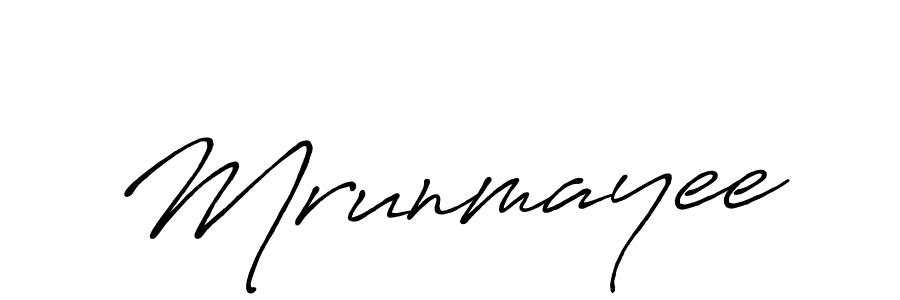 Also You can easily find your signature by using the search form. We will create Mrunmayee name handwritten signature images for you free of cost using Antro_Vectra_Bolder sign style. Mrunmayee signature style 7 images and pictures png