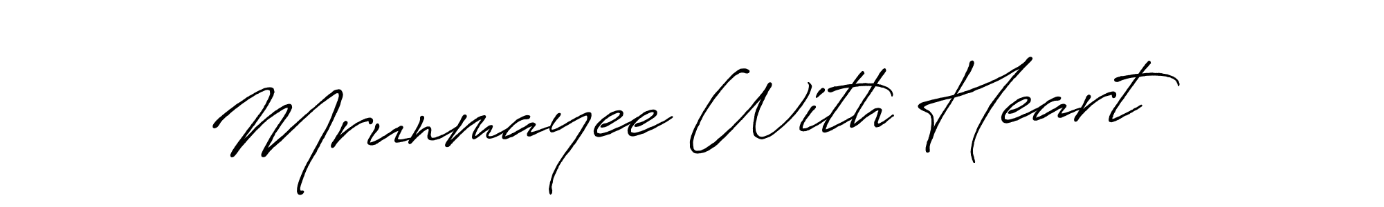 You can use this online signature creator to create a handwritten signature for the name Mrunmayee With Heart. This is the best online autograph maker. Mrunmayee With Heart signature style 7 images and pictures png