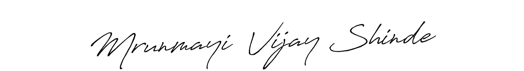 Make a beautiful signature design for name Mrunmayi  Vijay Shinde. With this signature (Antro_Vectra_Bolder) style, you can create a handwritten signature for free. Mrunmayi  Vijay Shinde signature style 7 images and pictures png