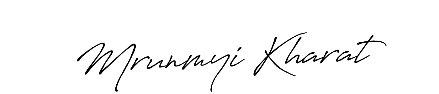 You should practise on your own different ways (Antro_Vectra_Bolder) to write your name (Mrunmyi Kharat) in signature. don't let someone else do it for you. Mrunmyi Kharat signature style 7 images and pictures png