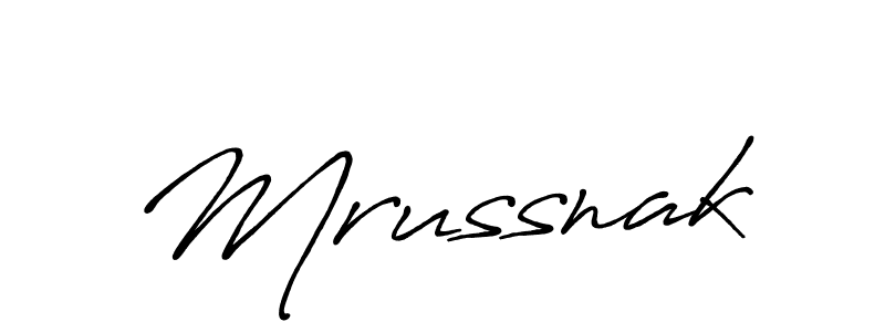 How to make Mrussnak name signature. Use Antro_Vectra_Bolder style for creating short signs online. This is the latest handwritten sign. Mrussnak signature style 7 images and pictures png