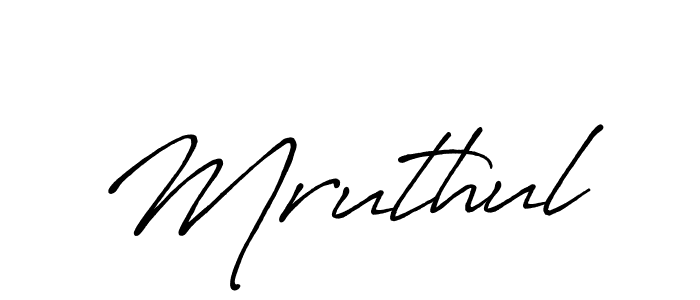 Also we have Mruthul name is the best signature style. Create professional handwritten signature collection using Antro_Vectra_Bolder autograph style. Mruthul signature style 7 images and pictures png