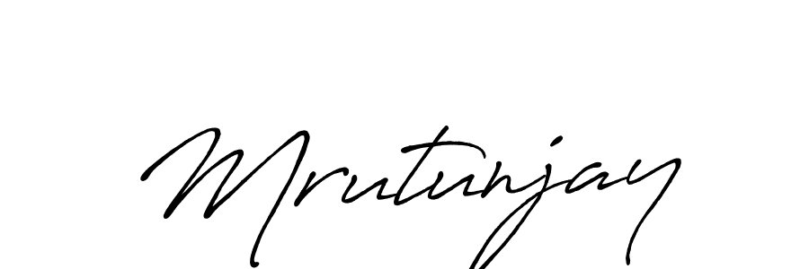 How to make Mrutunjay signature? Antro_Vectra_Bolder is a professional autograph style. Create handwritten signature for Mrutunjay name. Mrutunjay signature style 7 images and pictures png