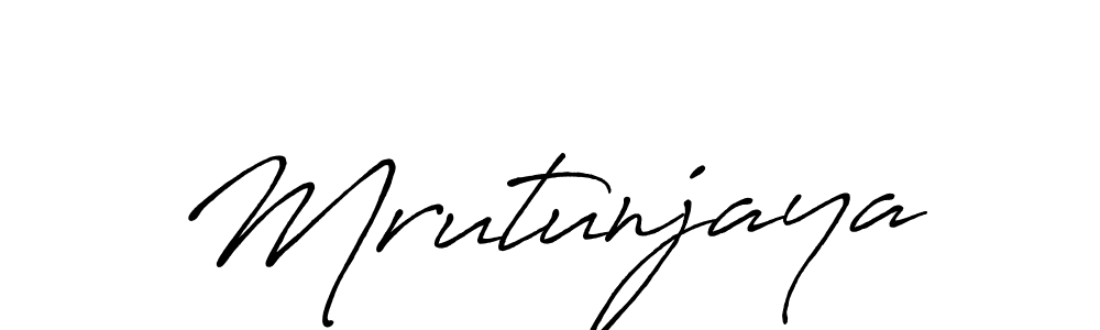 Mrutunjaya stylish signature style. Best Handwritten Sign (Antro_Vectra_Bolder) for my name. Handwritten Signature Collection Ideas for my name Mrutunjaya. Mrutunjaya signature style 7 images and pictures png