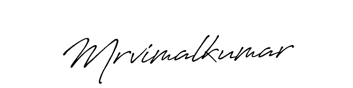 Create a beautiful signature design for name Mrvimalkumar. With this signature (Antro_Vectra_Bolder) fonts, you can make a handwritten signature for free. Mrvimalkumar signature style 7 images and pictures png