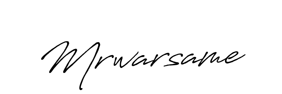 How to make Mrwarsame name signature. Use Antro_Vectra_Bolder style for creating short signs online. This is the latest handwritten sign. Mrwarsame signature style 7 images and pictures png