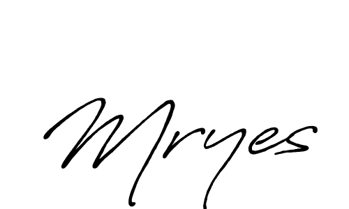 Also You can easily find your signature by using the search form. We will create Mryes name handwritten signature images for you free of cost using Antro_Vectra_Bolder sign style. Mryes signature style 7 images and pictures png