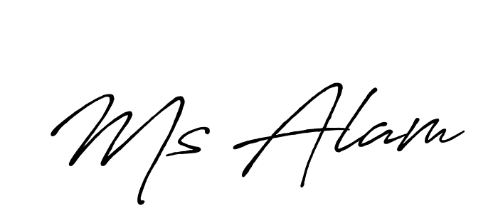 The best way (Antro_Vectra_Bolder) to make a short signature is to pick only two or three words in your name. The name Ms Alam include a total of six letters. For converting this name. Ms Alam signature style 7 images and pictures png