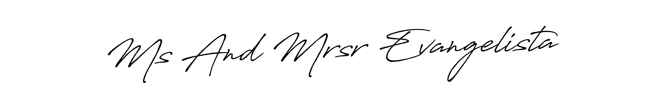 You should practise on your own different ways (Antro_Vectra_Bolder) to write your name (Ms And Mrsr Evangelista) in signature. don't let someone else do it for you. Ms And Mrsr Evangelista signature style 7 images and pictures png