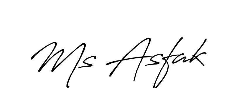 Make a beautiful signature design for name Ms Asfak. Use this online signature maker to create a handwritten signature for free. Ms Asfak signature style 7 images and pictures png